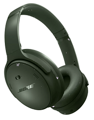 pair of cypress green Bose QuietComfort headphones