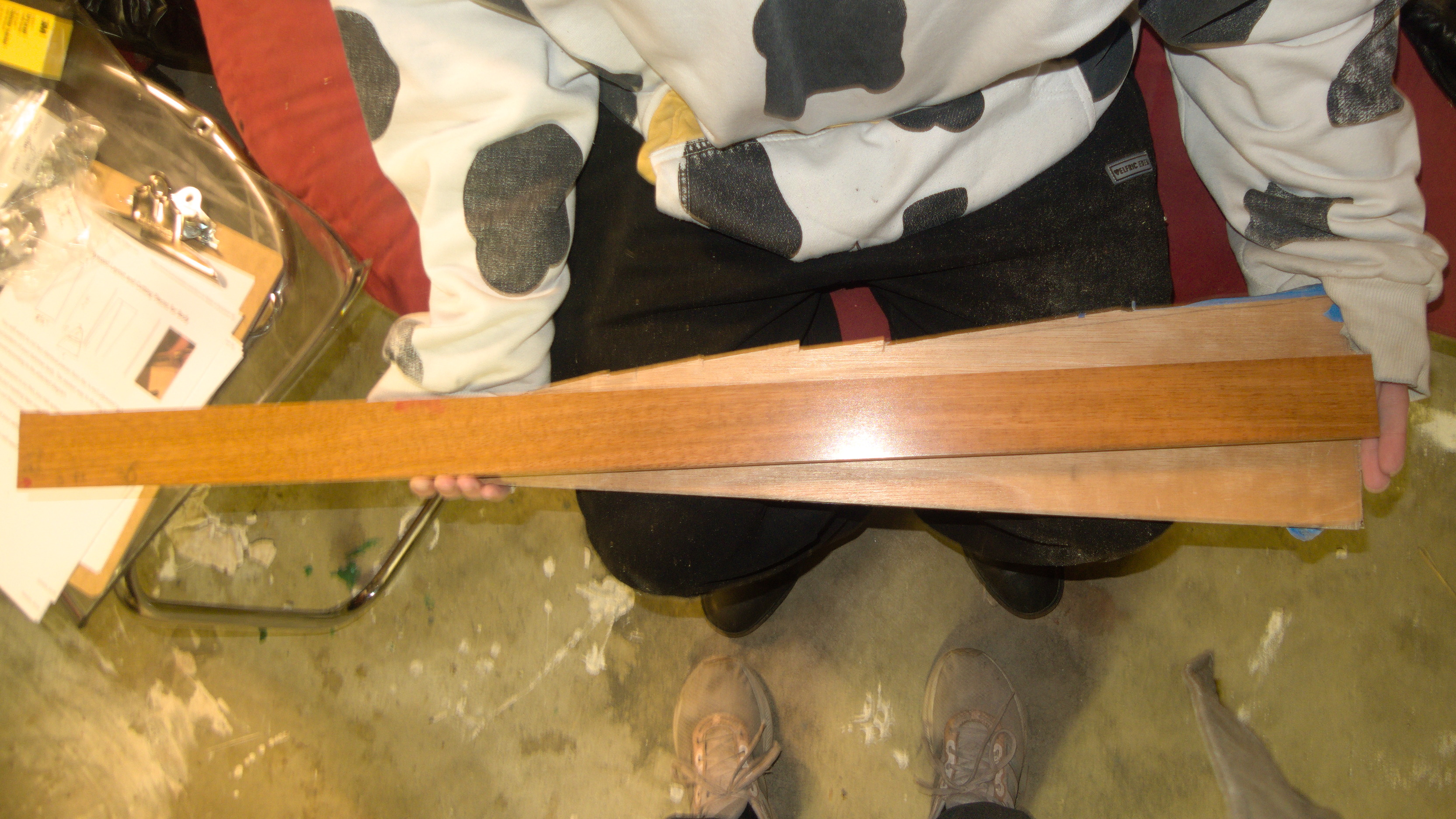 wood that resembles but is not yet an instrument.