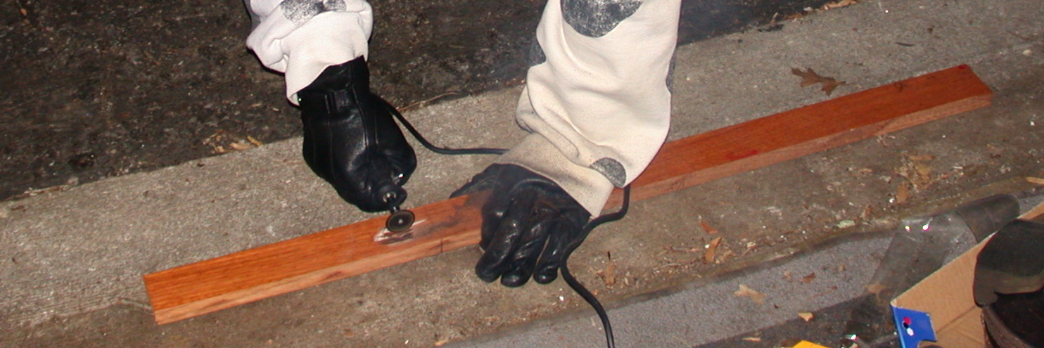 hitting the neck with a dremel.