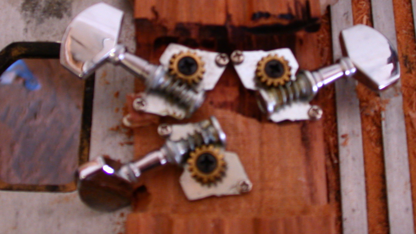 tuners installed on neck.