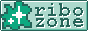 a shiny green blob and the words ribo zone